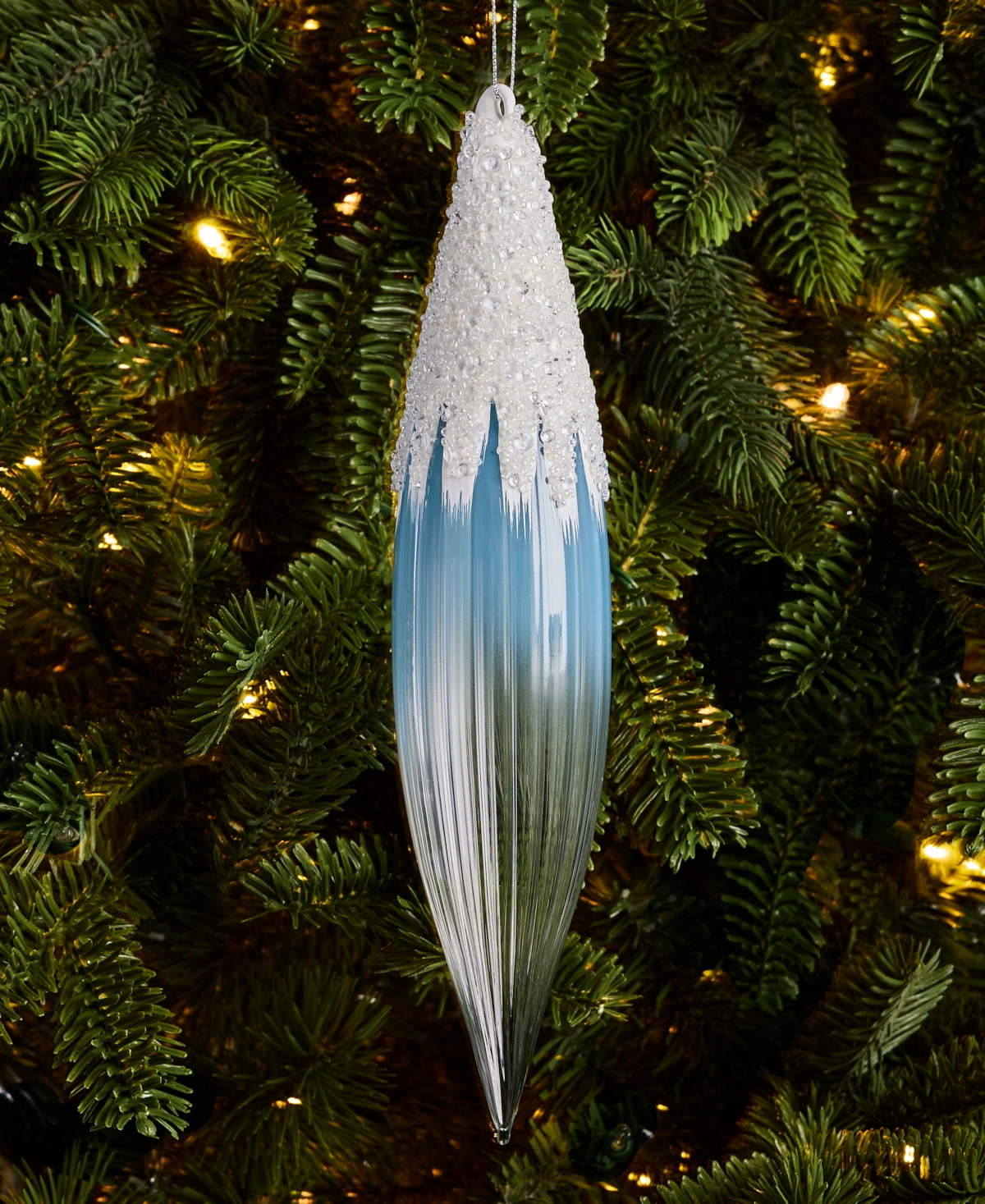 Holiday Lane Gilded Glamour Drop Ornament, Macy's Exclusive