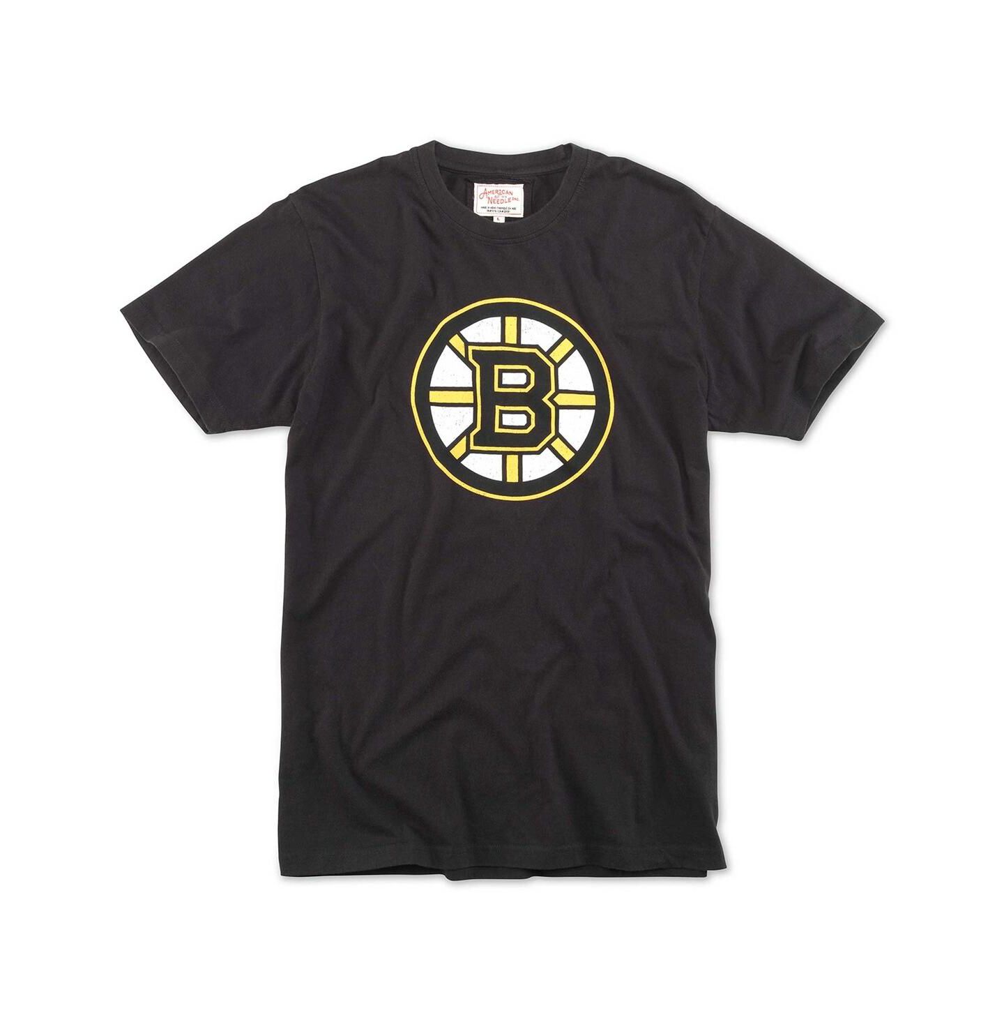 Мужская футболка American Needle Black Boston Bruins Brass Tacks — фото 1