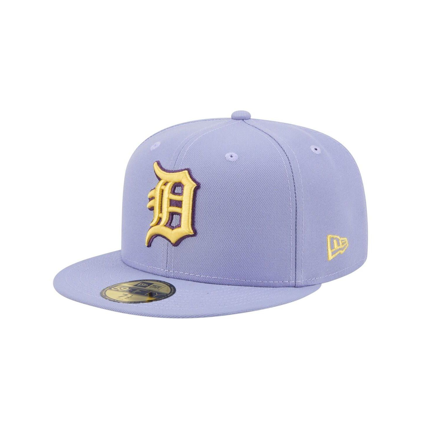 Мужская кепка New Era Light Purple Detroit Tigers Lavender Bloom 59FIFTY Fitted Hat — фото 3