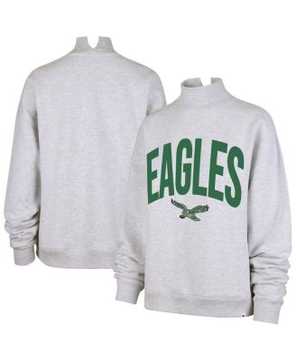 Women's Gray Philadelphia Eagles Subtle Muse Mock Neck Sweatshirt