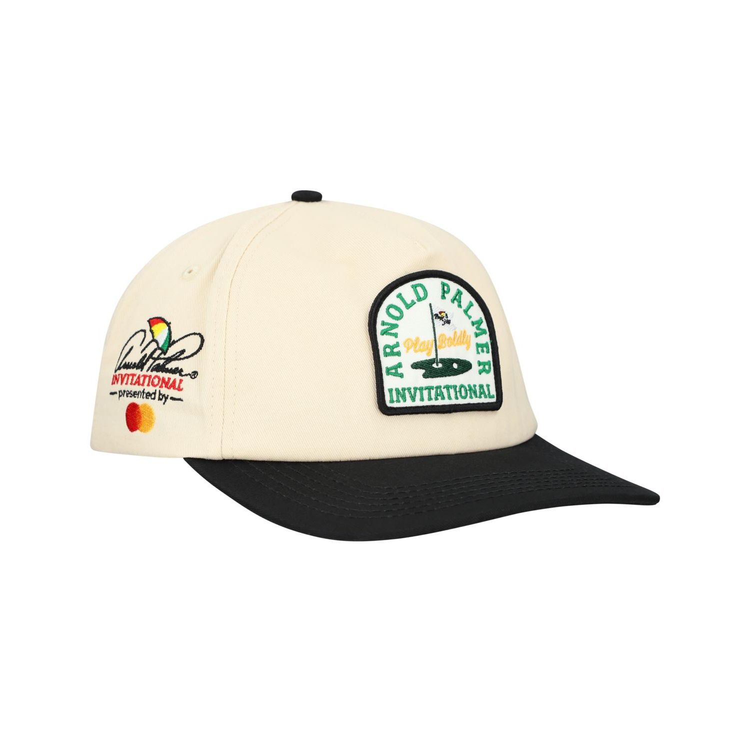 Men's and Women's Cream Arnold Palmer Invitational Five-Panel Snapback Hat
