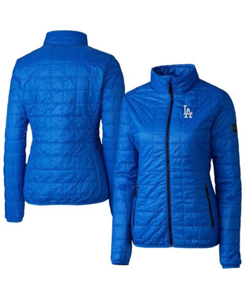 Женские куртки Cutter & Buck Women's Royal Los Angeles Dodgers Rainier PrimaLoft Eco Insulated Full-Zip Puffer Jacket