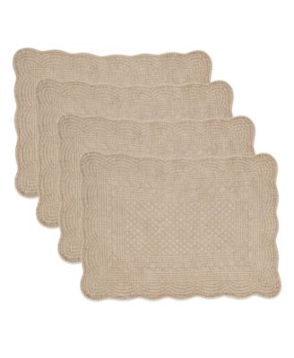 Charming Quilted Placemats, Set of 4