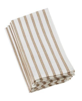 Striped Design Table Napkins, Set of 4
