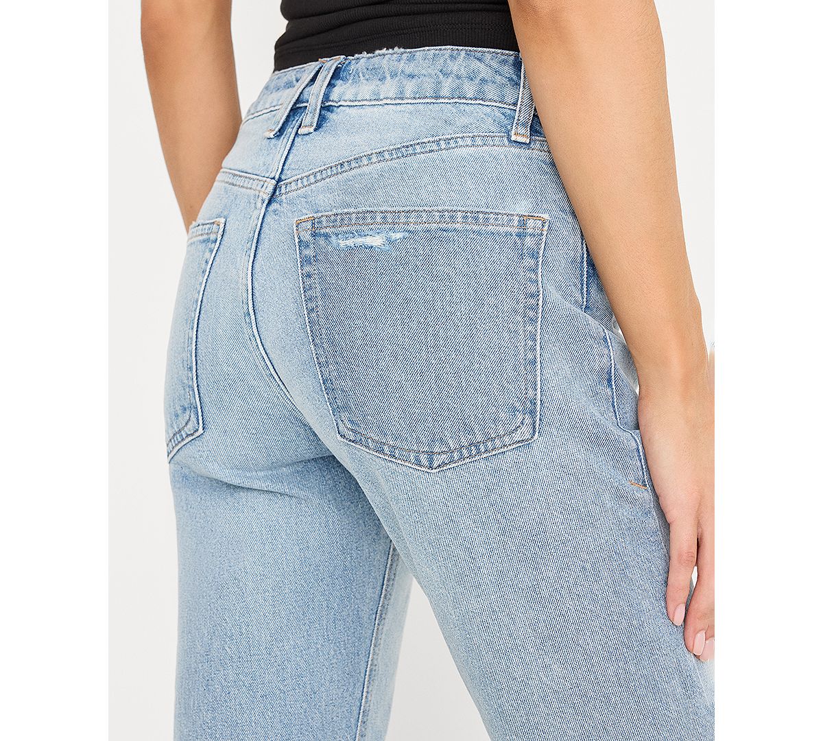 Good American Women's Vintage Straight Ankle Jeans view 3 — MAYCSS fashion products