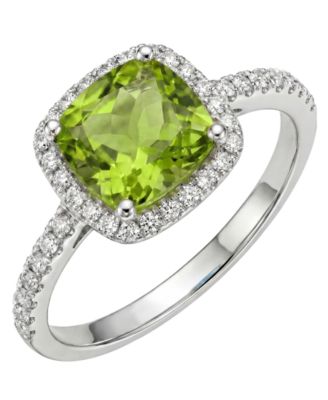 Garnet (1-1/2 ct. t.w.) & Diamond (1/8 ct. t.w.) Ring in 925 Sterling Silver (Also Available in Multi-Gemstone)