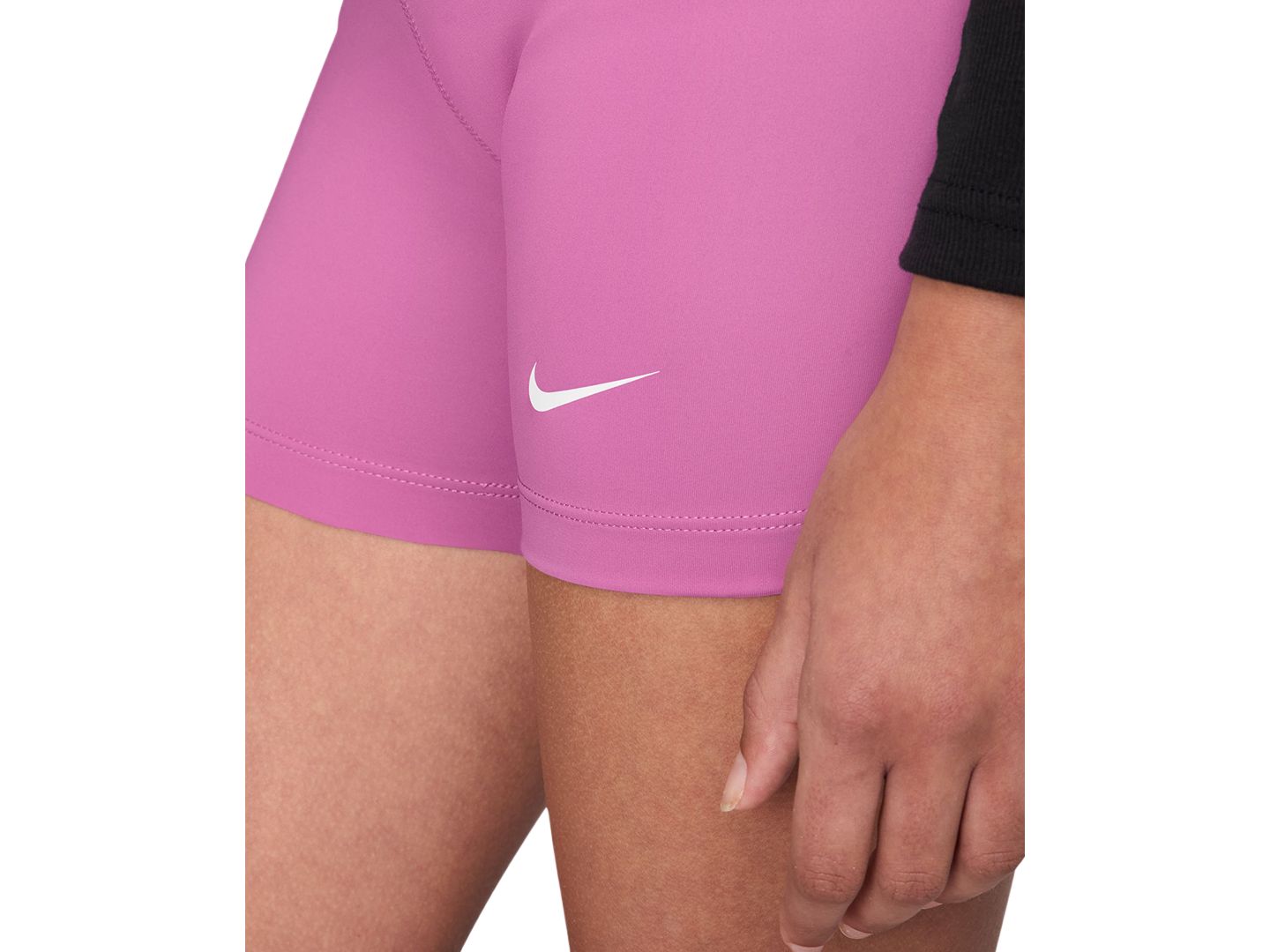 Шорты Nike Pull-On Shorts для девочек, цвет: Розовый / Белый — фото 3