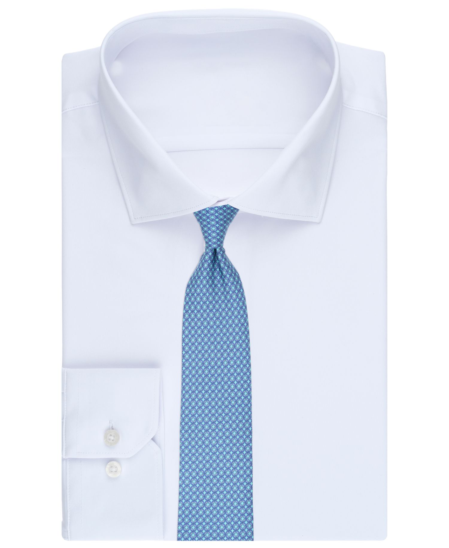 Men's Huntington Geometric Pattern Silk Tie