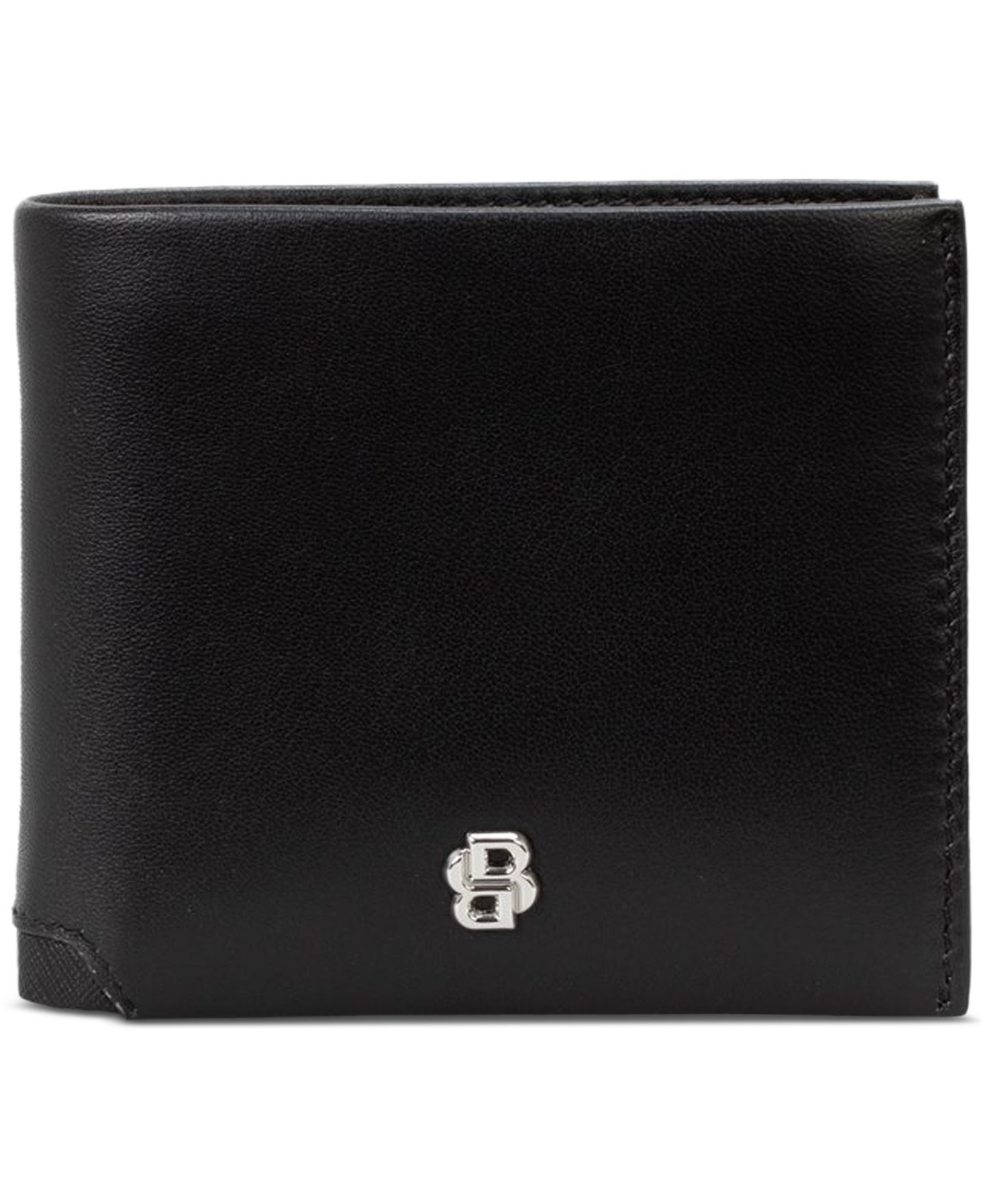 Мужской кошелёк Hugo Boss Leather Wallet, цвет: Чёрный — фото 1