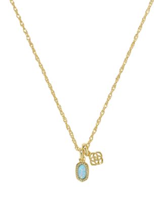 14k Gold-Plated Mini Elisa Dira Short Pendant Necklace