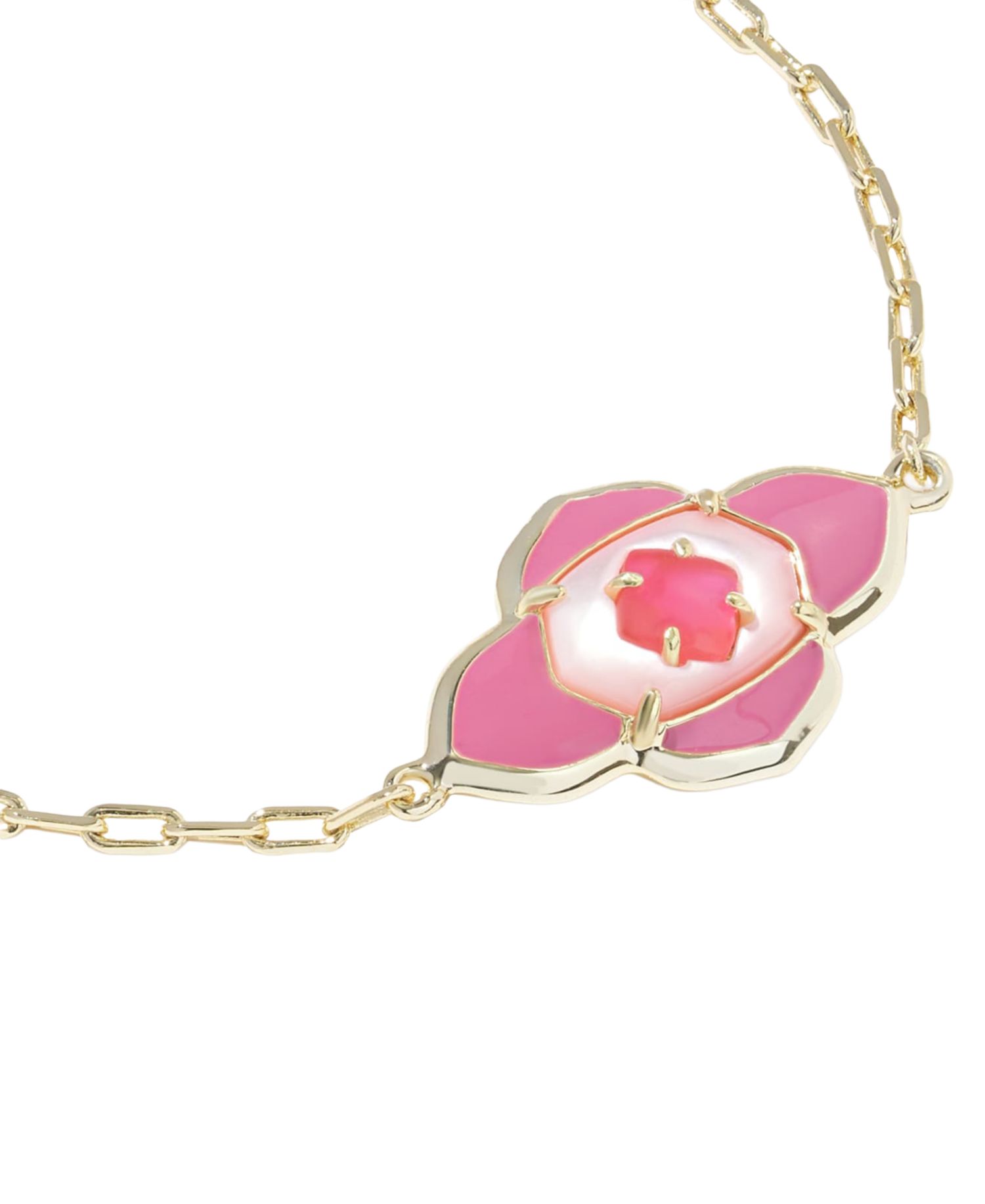 14k Gold-Plated Abbie Medallion Delicate Chain Bracelet