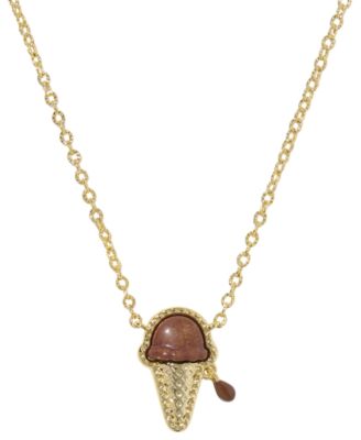 Imitation Pearl Ice-Cream Short Pendant Necklace