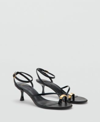 Women's Crossed Strap Heeled Sandals