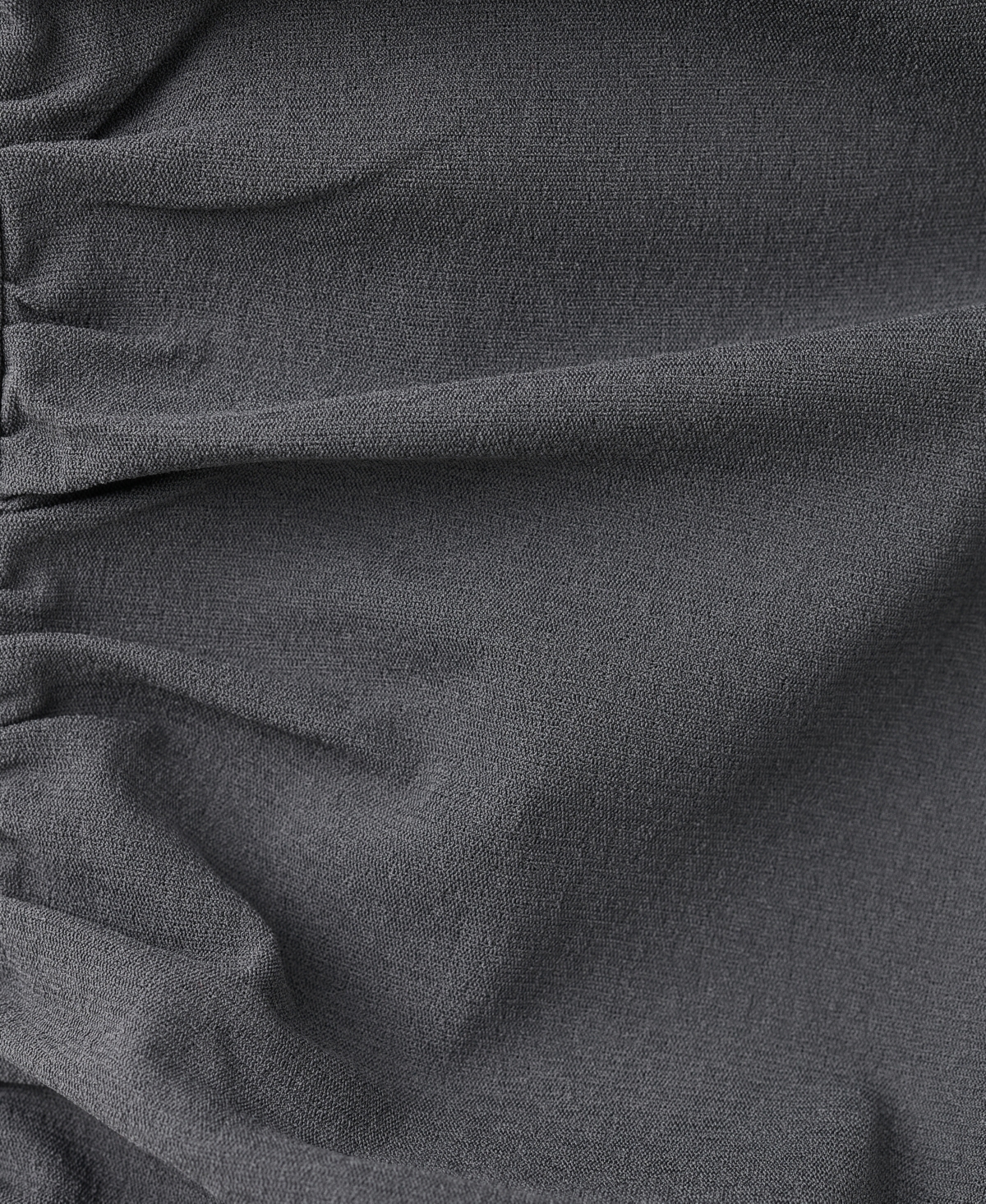 Mango Women's Ruffled Hem Short Ruched Dress