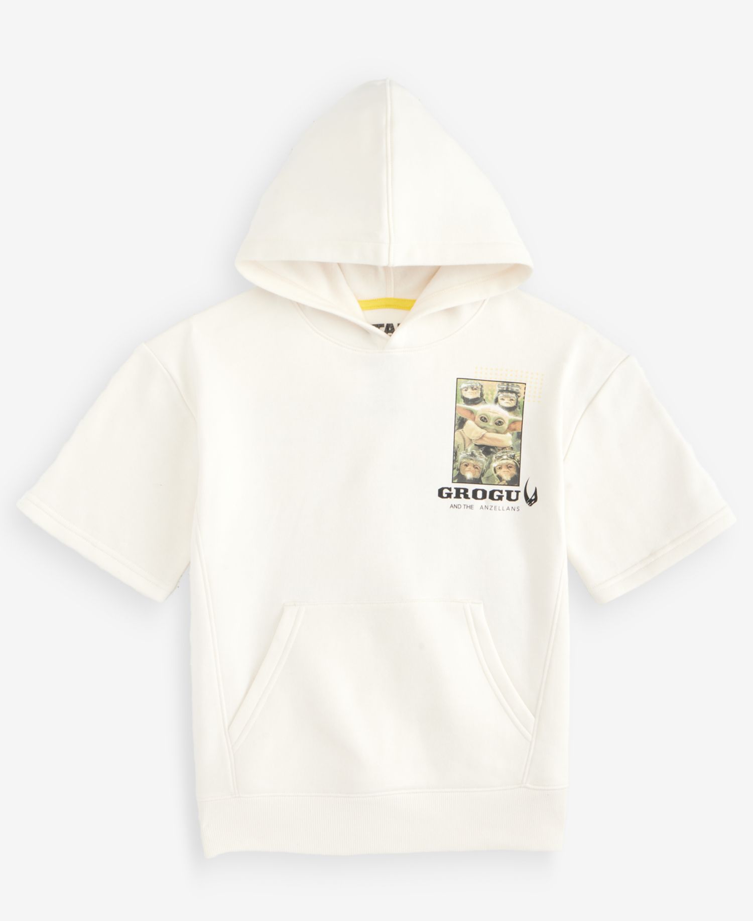 Boys' XS-XL Grogu and The Anzellans Hooded T-Shirt