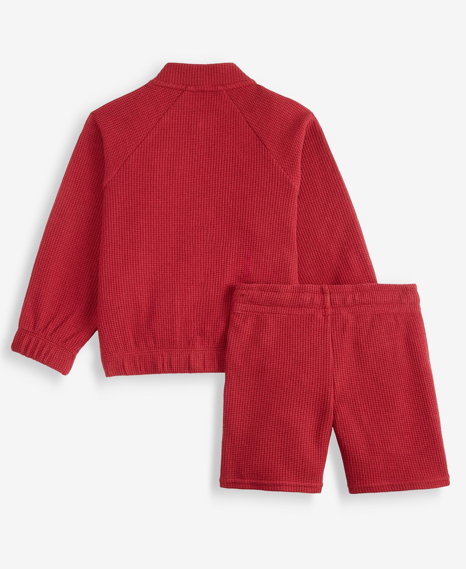 Toddler Boys' 12M-5T Textured-Knit Jacket & Shorts Set