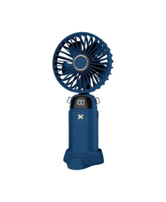GabbaGoods Handheld Fan with LCD Battery Display, Desktop Stand, Phone Holder, and 3 Speeds