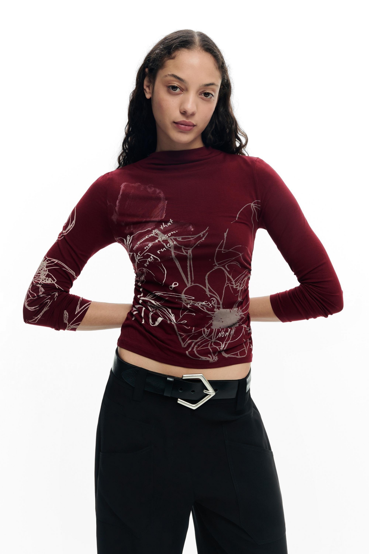 Desigual Women's Printed long-sleeve t-shirt