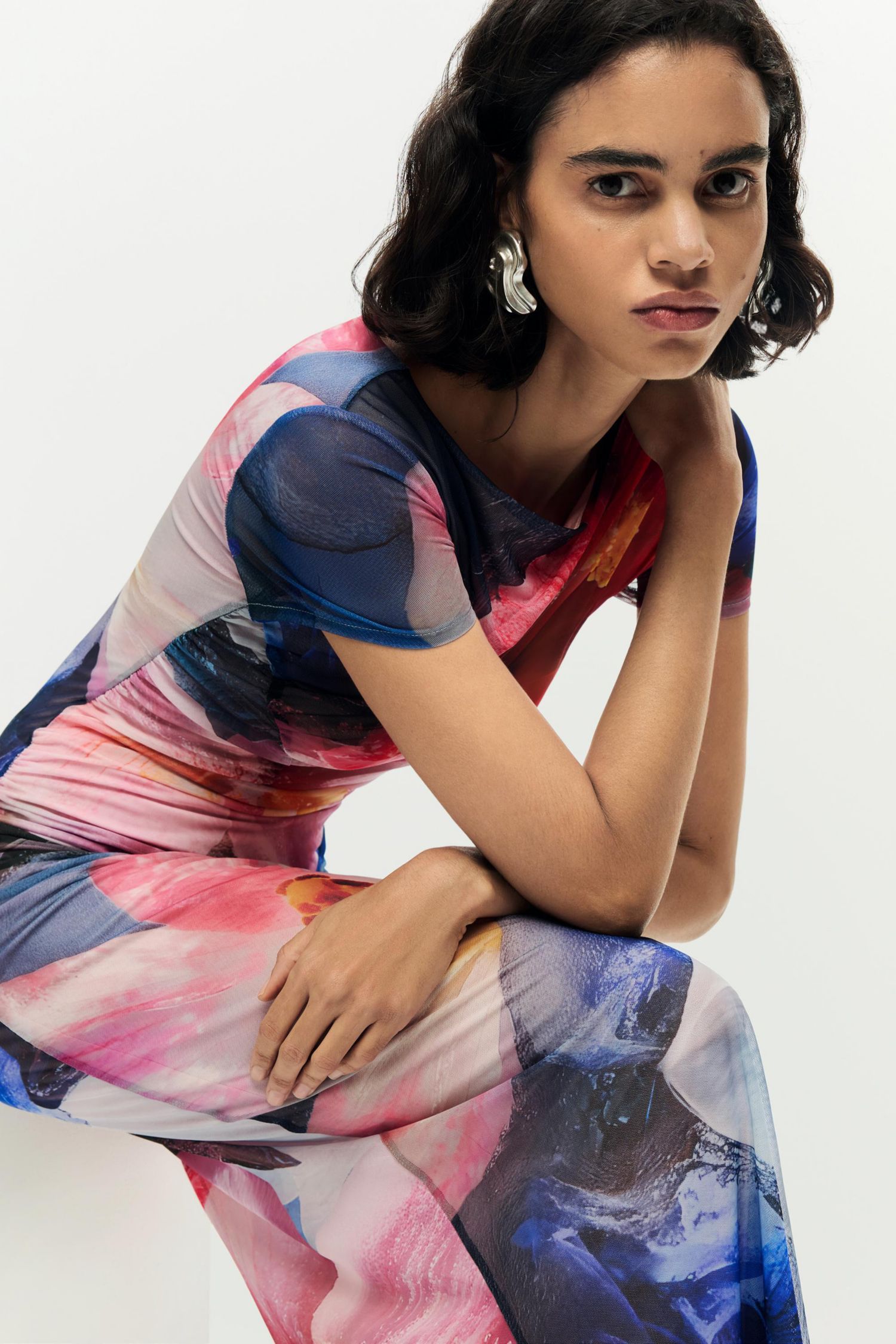 Women's Short Sleeve printed dress