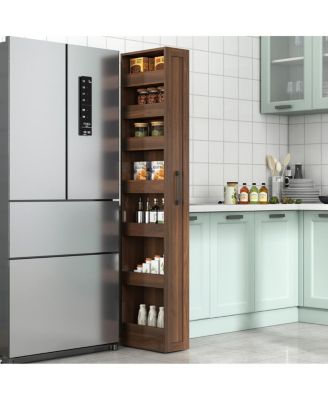  7-Tier Pull-Out Storage Shelf for Kitchen/Living Room