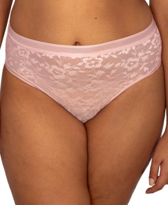 Women's No Show Lace High Cut Brief Panty
