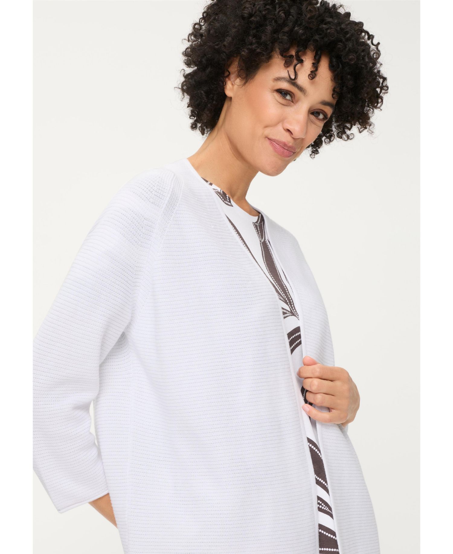 Women's Rib Knit Open Front Cardigan