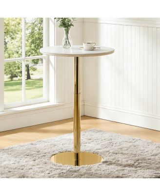 Circular Rock Slab Bar Table