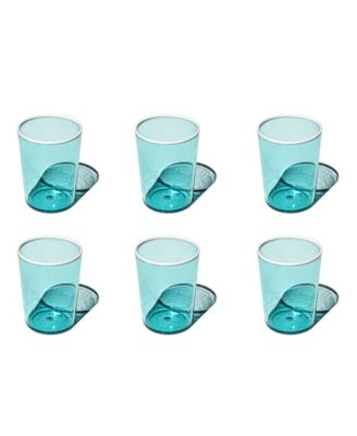 Contrast Acrylic Drinking Glasses, Set of 6