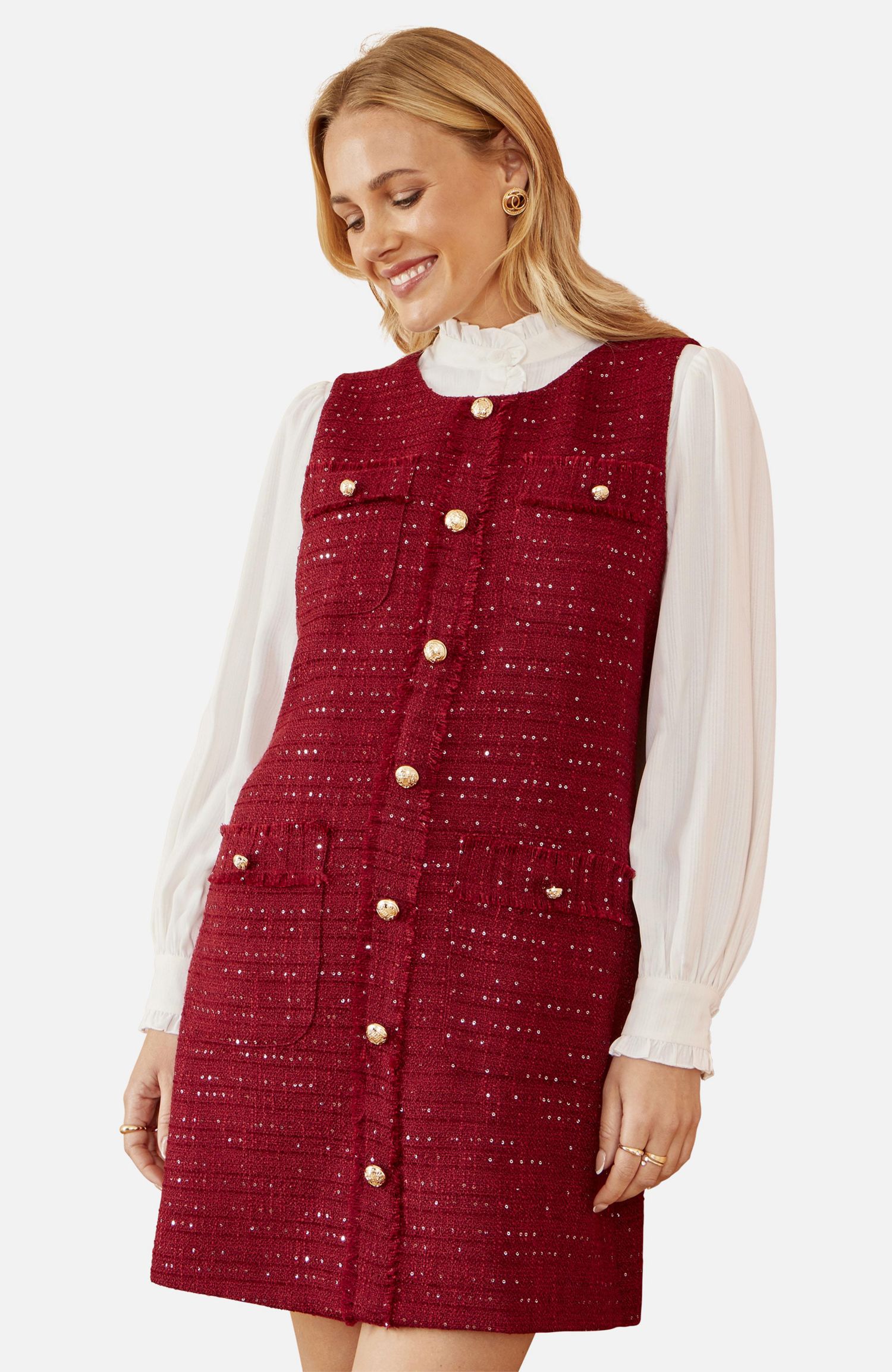 Women's Boucle Tunic Dress