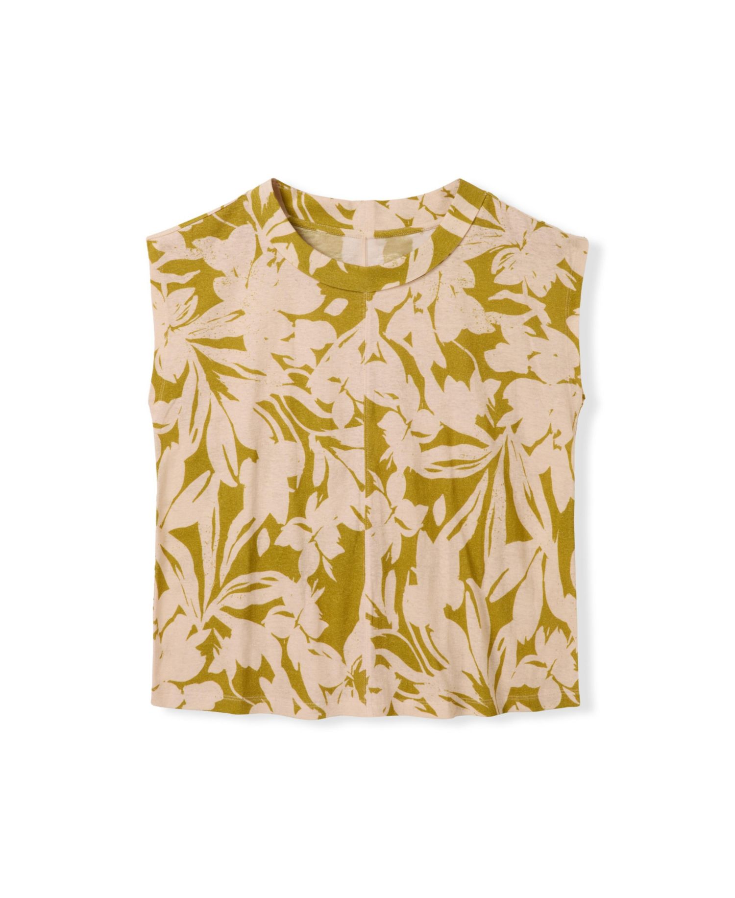 Women's Sleeveless Floral Jersey Top