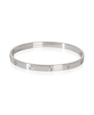 White Gold  Love Bracelet