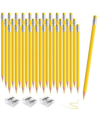 Pencils Eraser Pre-sharpened HB Writing Drawing School Supplies 36 sticks