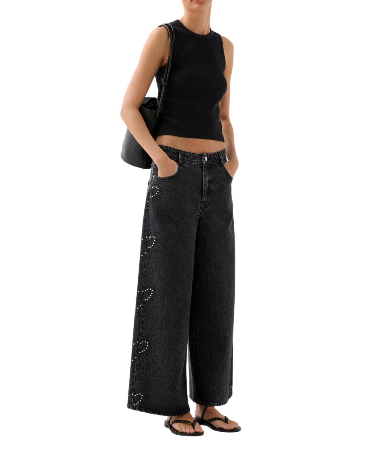 Women's Rib Gather Side Tee