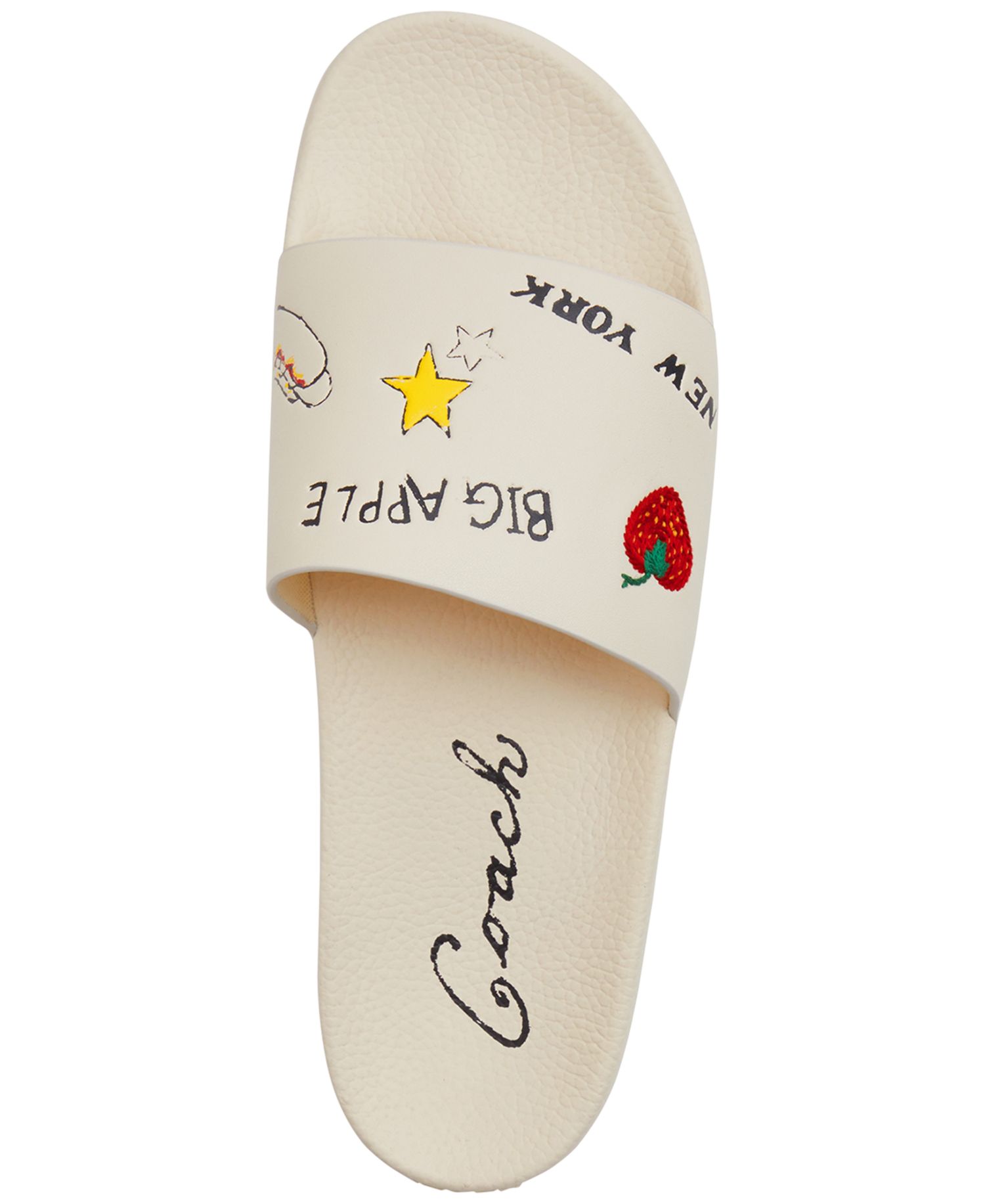 Men's Sketch Print Slides