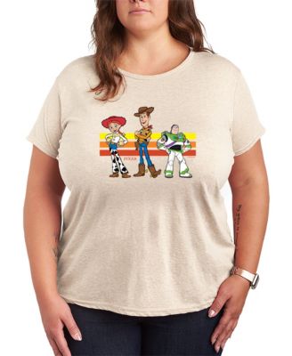 Plus Size Toy Story 4 Jessie Woodie Buzz Short-Sleeve Graphic T-Shirt