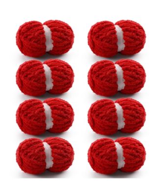 Chenille Chunky Yarn for Hand Knitting Crocheting 7.7 Ounce