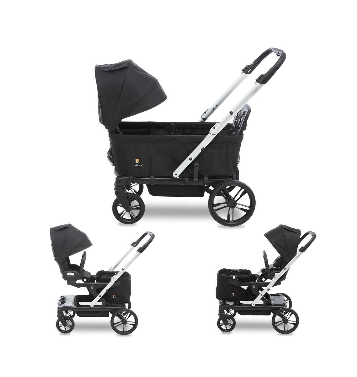 Kids Trio Trolly Wagon + Stroller seat + Stroller adapter + Shopping Basket + Cup Holder Bundle