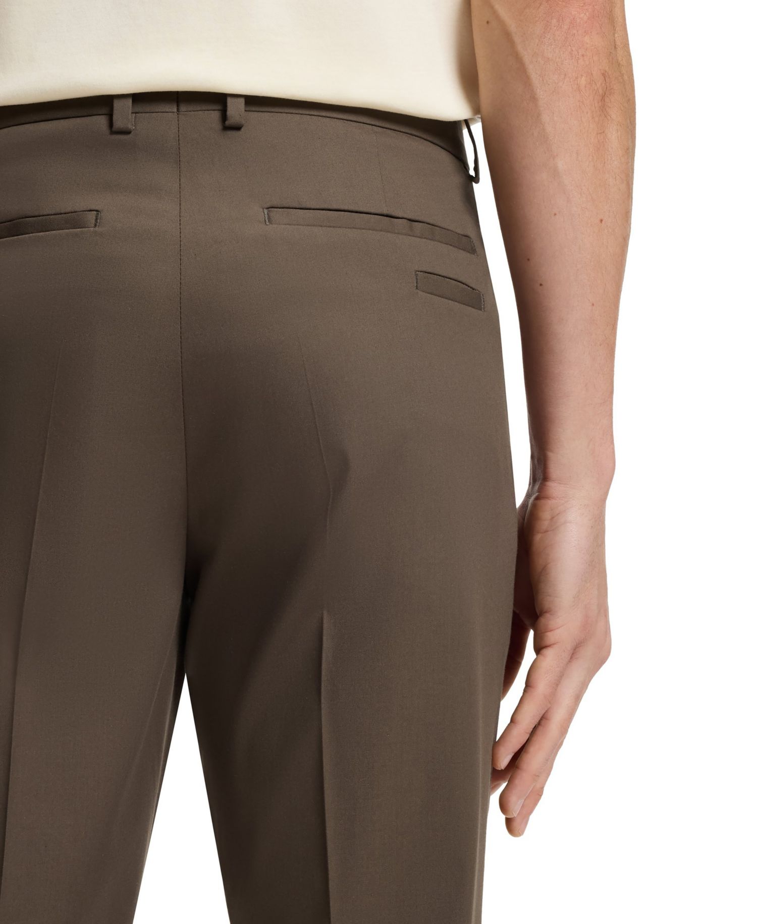Men's Stretch Cotton-Silk Slim-Fit Pants