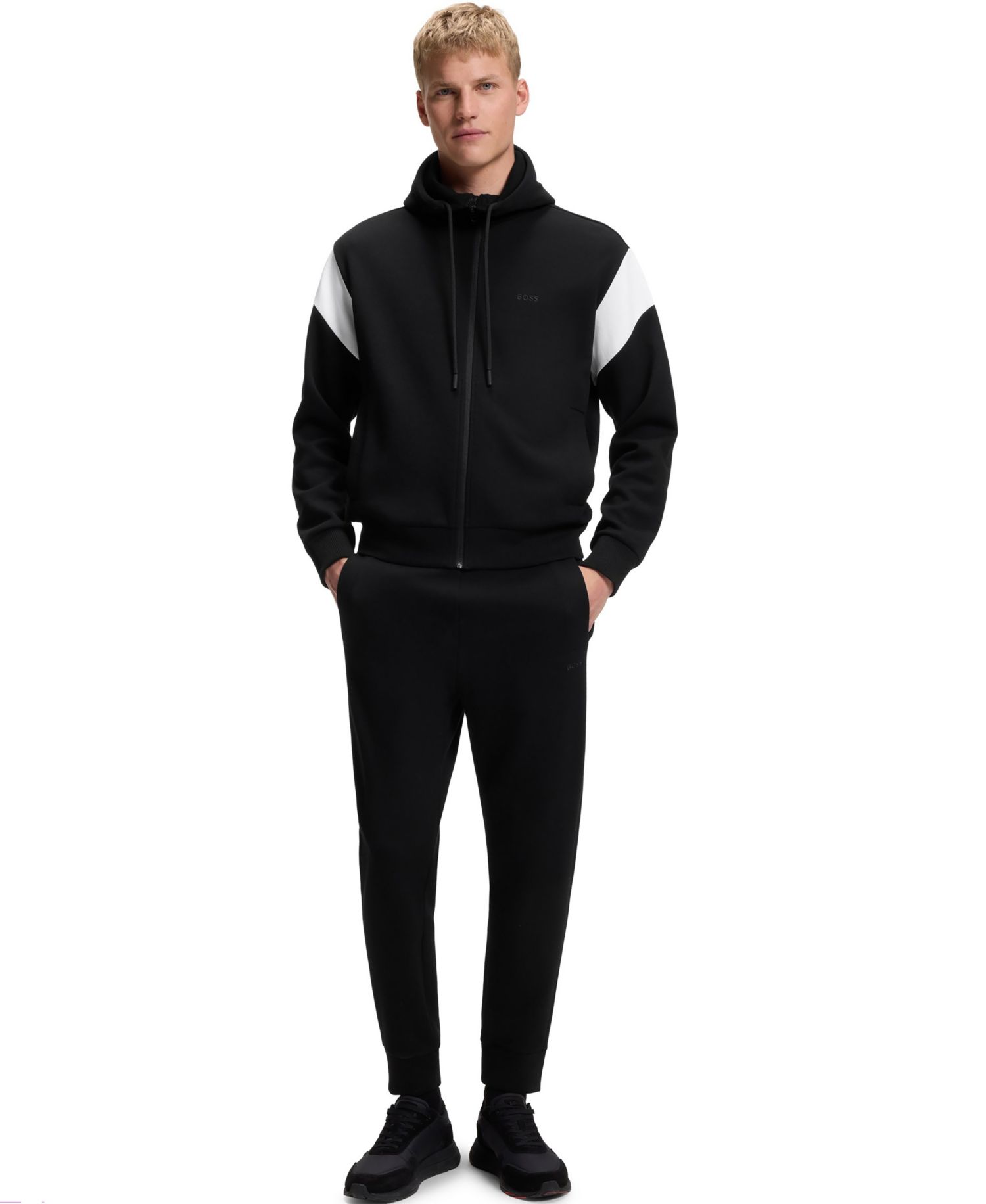 Men's Spacer Piqu&eacute; Regular-Fit Zip-Up Sweatshirt