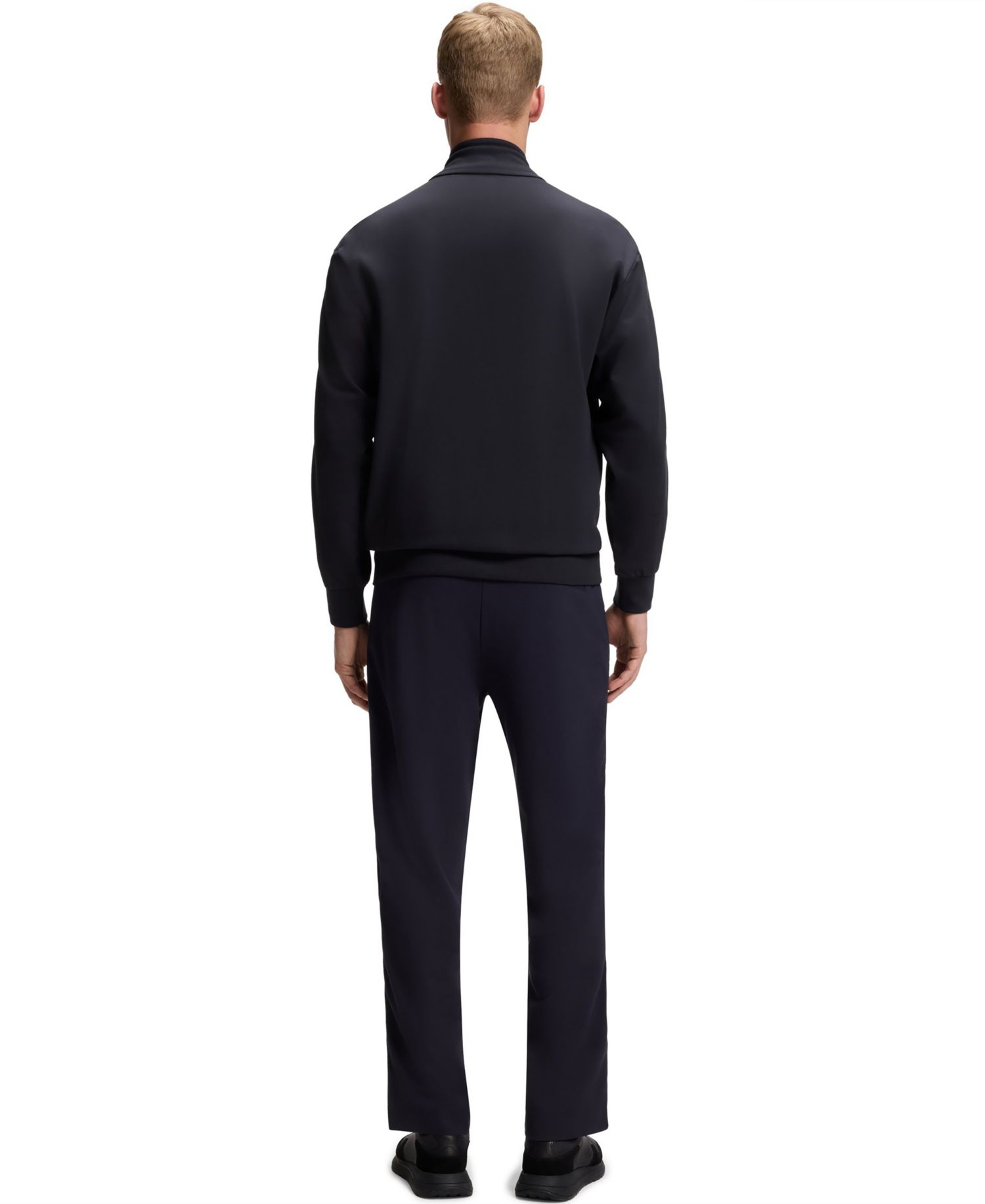 Men's Regular-Fit Tonal Jacquard Tape Sweatshirt