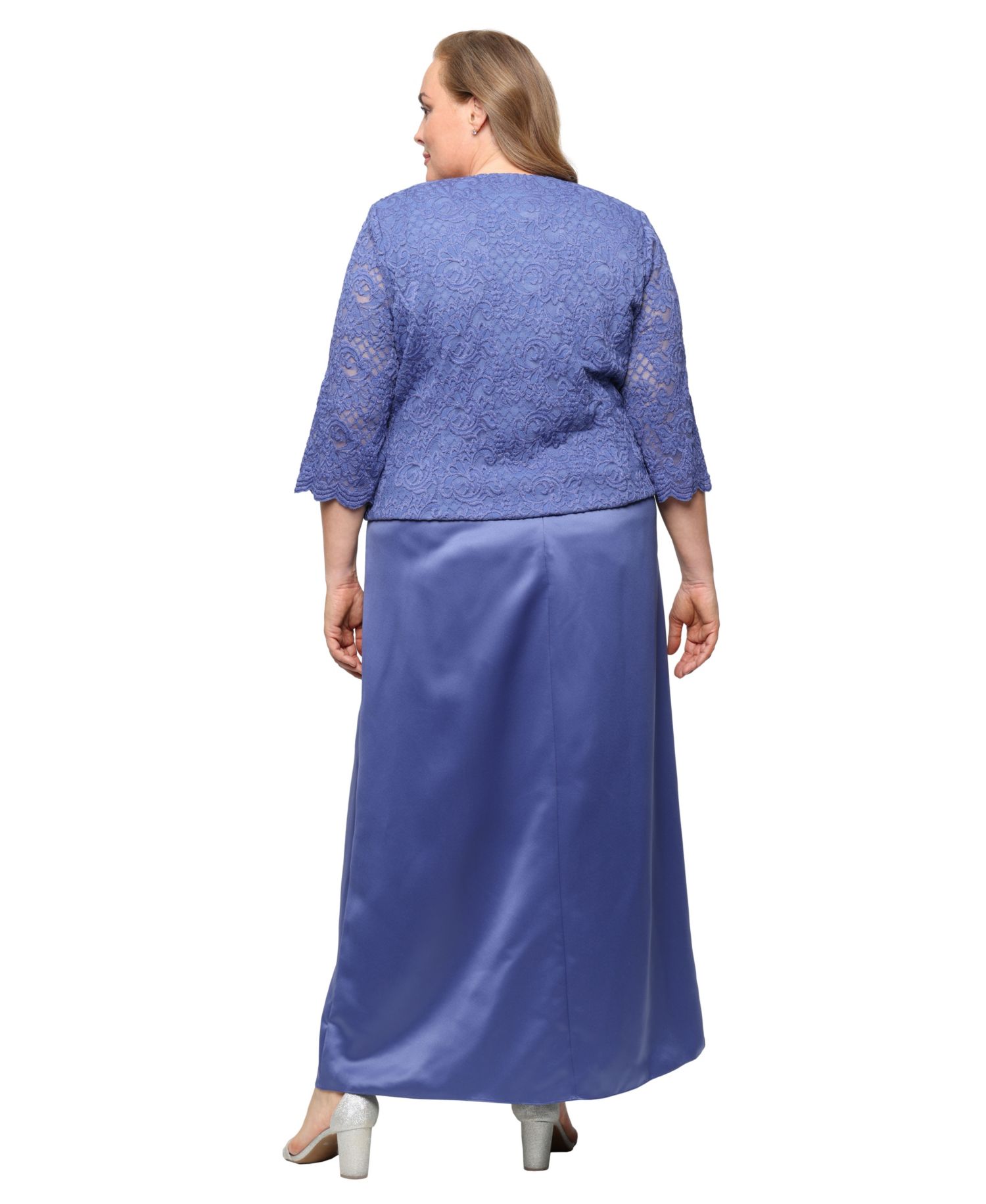 Plus Size Lace Dress & Jacket