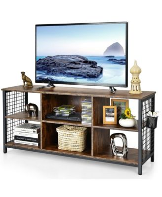 3-Tier TV Stand for TV's up to 65'' Entertainment Media Center w/Storage Basket