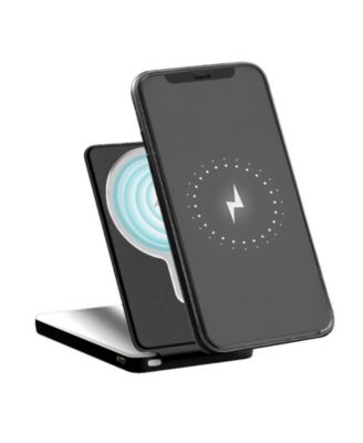 Foldable 5000mAh Magsafe 15W Wireless Charging Power Bank and Phone Stand