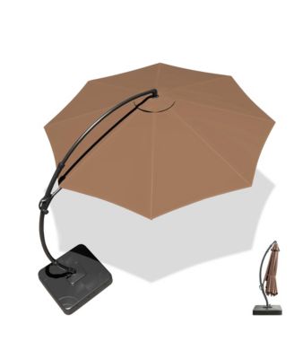 Cantilever Patio Umbrella Sun Umbrella Backyard Umbrella with Base