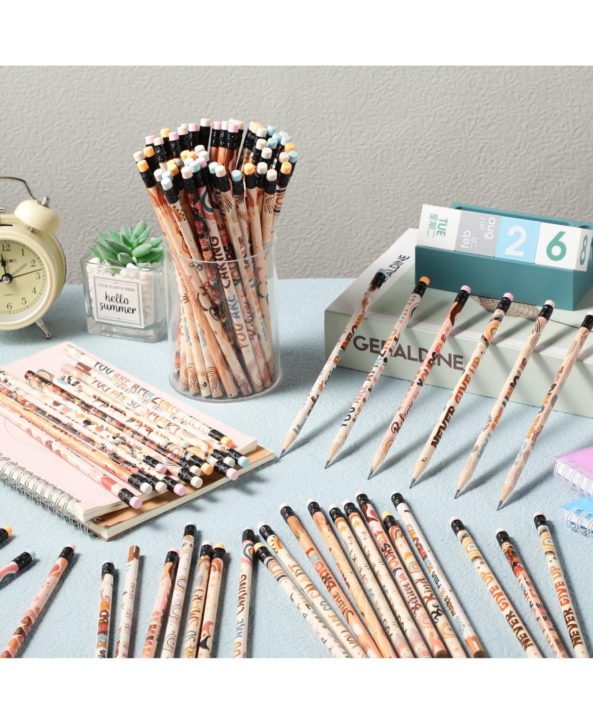 Gnuadz Inspirational Pencils Bulk Motivational School Stationery Gifts