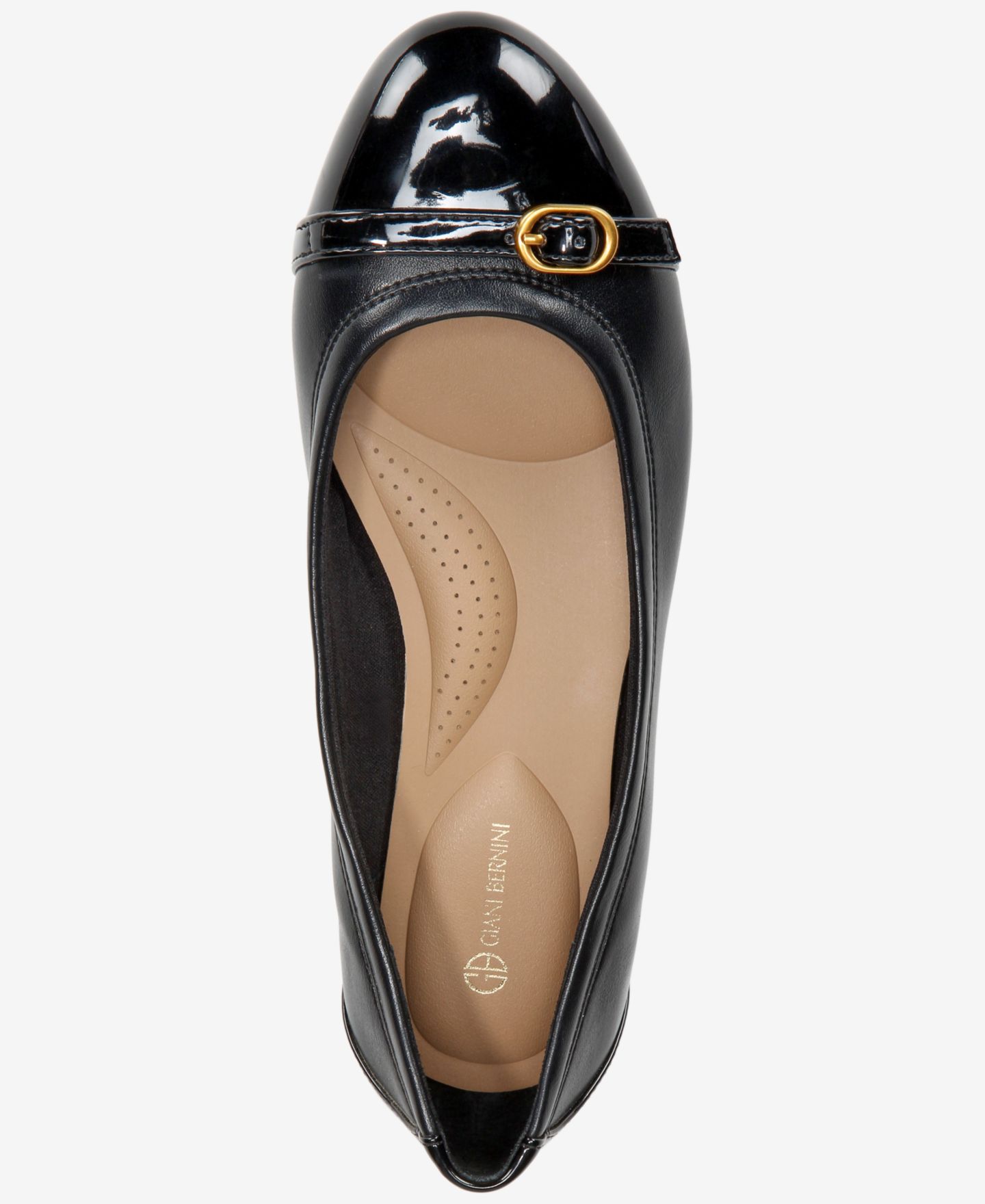 Женские балетки Giani Bernini Carrla Cap Toe Ballet Flats, цвет: Чёрный — фото 7