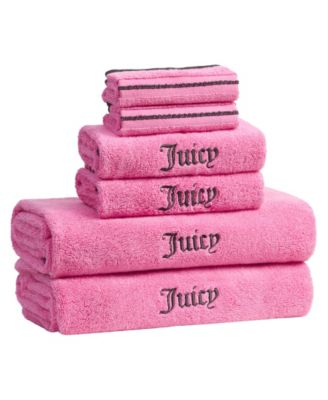 Neon Border Cotton 6-Piece Bath Towel Set