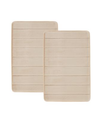 Solid Memory Foam 2-Piece Bath Rug Set