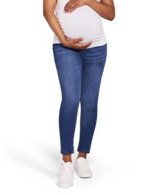 Maternity Motherhood Secret Fit Over the Belly Ankle Length Skinny Jeans