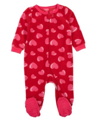 Baby Girls Matching Family One-Piece Sleep 'n Play Fleece Footed Pajamas - Cute and Playful Prints (03M-24M)